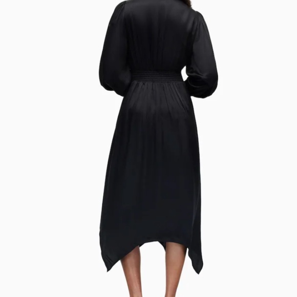 All Saints Black Estelle Dress Size 6 - Picture 3 of 4